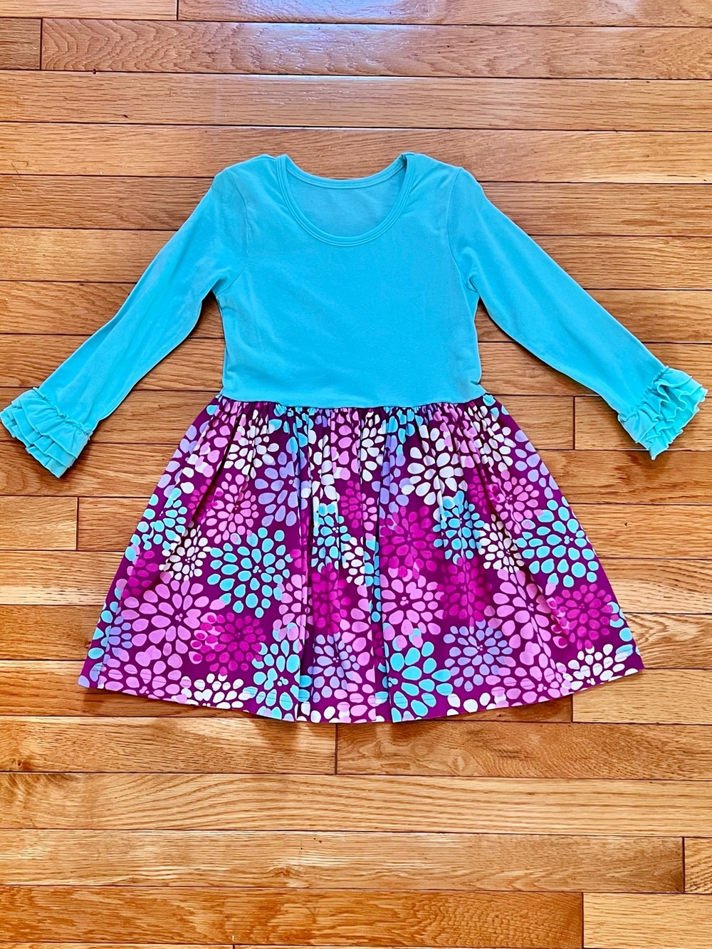 🩵Size 4/5 sweet Kelly's Kids long-sleeve dress